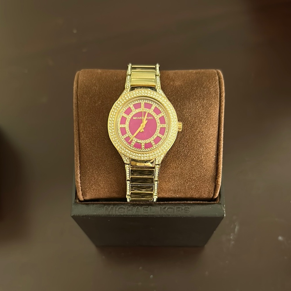 Michael Kors Pink and Gold Women's Watch